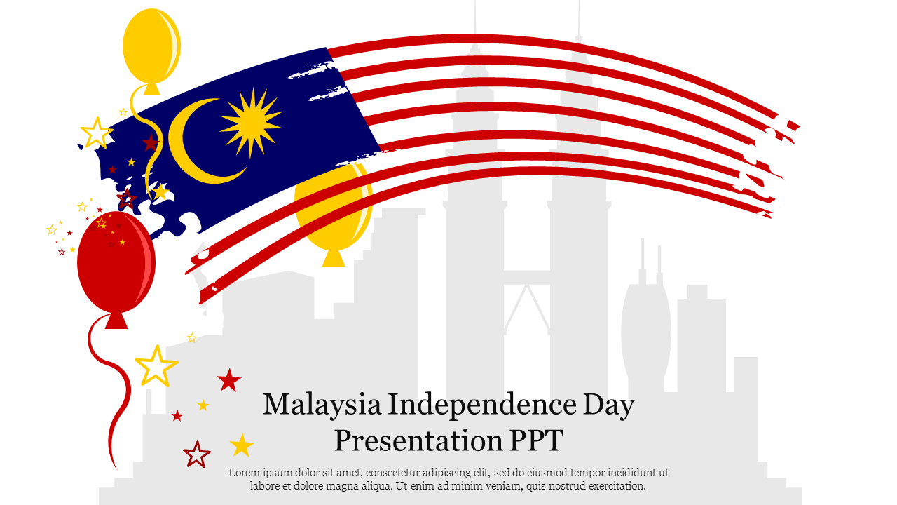 Editable Malaysia Independence Day Presentation PPT